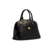 Borsa a mano in pelle con tracolla - Nero | The Bridge
