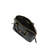 Borsa a mano in pelle con tracolla - Nero | The Bridge