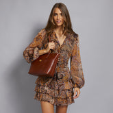 Borsa shopper pelle donna con zip | The Bridge