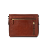 Cartella in pelle uomo con tracolla - Marrone | The Bridge
