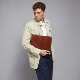 Portadocumenti in pelle uomo - Marrone | The Bridge