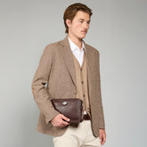 Borsello uomo in pelle con zip | The Bridge