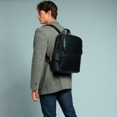 Zaino in pelle porta pc uomo due zip - Zaini uomo in pelle | The Bridge