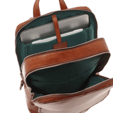 Zaino in pelle porta pc uomo due zip | The Bridge