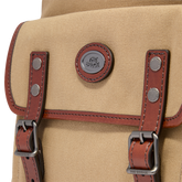 Zaino di pelle e tessuto uomo | The Bridge