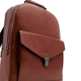 Zaino in pelle porta pc uomo due zip | The Bridge