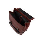 Zaino in pelle uomo con patta frontale | The Bridge