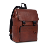 Zaino in pelle uomo con patta frontale | The Bridge