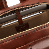 Zaino in pelle porta pc uomo una zip | The Bridge