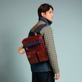 Zaino in pelle uomo - Marrone | The Bridge