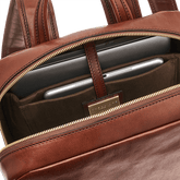 Zaino in pelle porta pc uomo due zip | The Bridge