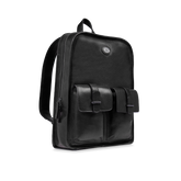 Zaino in pelle uomo una zip e tasche frontali | The Bridge
