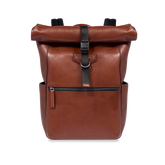Zaino in pelle uomo con apertura roll-top | The Bridge