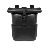 Zaino in pelle uomo con apertura roll-top | The Bridge