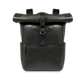 Zaino in pelle uomo con apertura roll-top | The Bridge