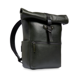 Zaino in pelle uomo con apertura roll-top | The Bridge
