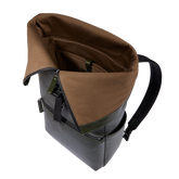 Zaino in pelle uomo con apertura roll-top | The Bridge