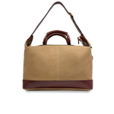 Borsone in pelle e tessuto small size | The Bridge