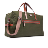 Borsone in pelle e tessuto medium size | The Bridge
