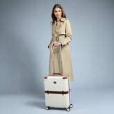 Trolley in pelle e policarbonato cabin | The Bridge