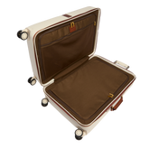 Trolley in pelle e policarbonato medium | The Bridge