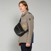 Marsupio uomo in pelle con zip frontale | The Bridge