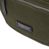Marsupio uomo in pelle e tessuto con zip frontale | The Bridge