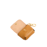 Custodia air pods in pelle - Curry abb. oro - DONNA | The Bridge