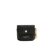 Custodia air pods in pelle - Nero/oro - DONNA | The Bridge