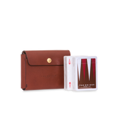 Porta carte da gioco doppioo con carte in pelle | The Bridge