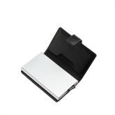 Portacarte in pelle a scatto con protezione rfid - Borse nere in pelle e accessori | The Bridge