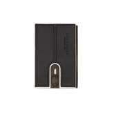 Portcarte in pelle a scatto con protezione rfid - Porte carte uomo in pelle | The Bridge