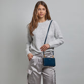 Borsa a tracolla donna in pelle compatta | The Bridge