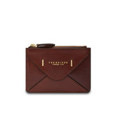 Portacarte in pelle compatto con zip - Portacarte donna | The Bridge