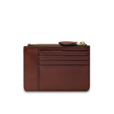 Portacarte in pelle compatto con zip - Portacarte donna | The Bridge