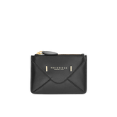 Portacarte in pelle compatto con zip - Portacarte donna | The Bridge