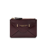Portacarte in pelle compatto con zip - Portacarte donna | The Bridge