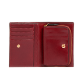 Portafogli in pelle da donna con portamonete - Borse rosse in pelle e accessori | The Bridge