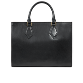 Borsa a mano in pelle con tracolla removibile Ida - Nero/oro - DONNA | The Bridge