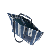 Borsa shopper pelle e tessuto | The Bridge