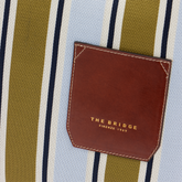 Borsa shopper in pelle e tessuto | The Bridge
