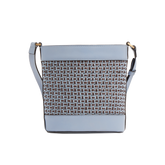 Borsa secchiello in pelle e paglia di Vienna - Borse a secchiello in pelle | The Bridge