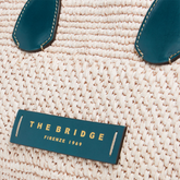 Borsa shopper in pelle e paglia di Vienna | The Bridge