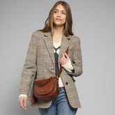 Borsa tracolla pelle con catena - Borse a tracolla donna | The Bridge