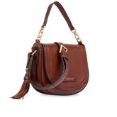 Borsa tracolla pelle con catena - Borse a tracolla donna | The Bridge