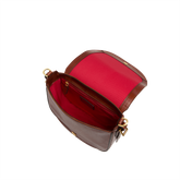Borsa tracolla pelle con manico removibile - Marrone | The Bridge