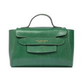 Borsa pelle donna con tracolla removibile - GREEN | The Bridge