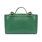 Borsa pelle donna con tracolla removibile - GREEN | The Bridge