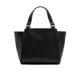 Borsa pelle donna con tracolla Lucrezia - Nero/oro - DONNA | The Bridge