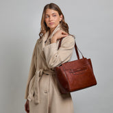 Borsa shopper in pelle | The Bridge